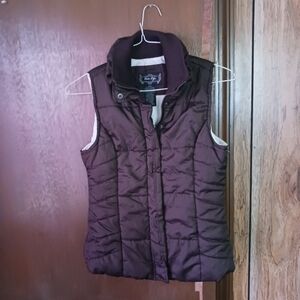 Outer Edge Women's Puffer Vest - Dark Brown